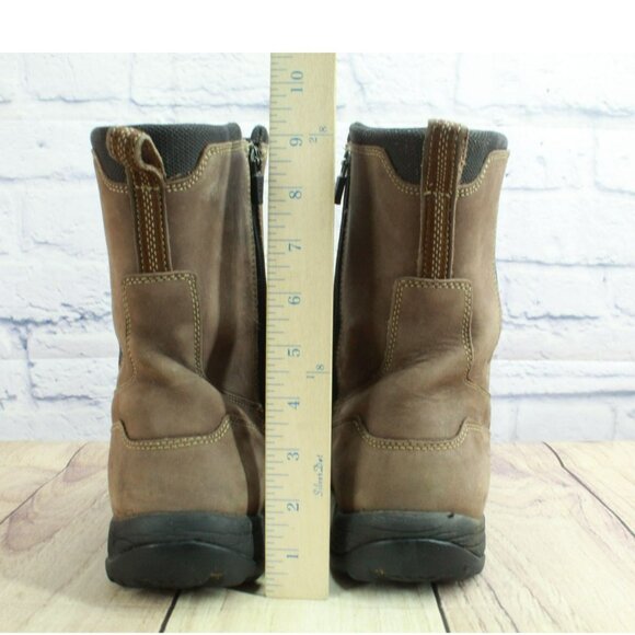 LL Bean Storm Chaser Brown Leather Insulated Chelsea Duck Boots Size 10.5 M - Picture 6 of 9